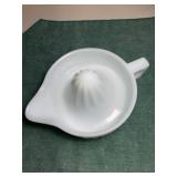 Sunkist White Opal Glass Juicer