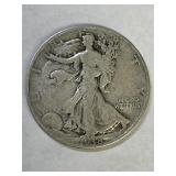 1938 Walking Liberty Silver Half Dollar