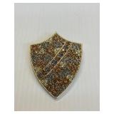 Capri Shield Brooch