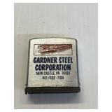 Gardner Steel New Castle PA Zippo