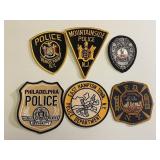 Lot of 6 Vintage Police Patches