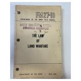 The Law of Land Warfare 1956