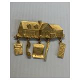 JJ Jonette Real Estate Brooch Pin