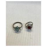 2 rings-1sterling & 1 .925
