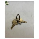 American Lock pair of brass key