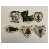 Lot of 6 Lions Club Pins (1970s / 1980s)