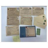 Lot of WWII Ration Books