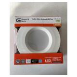 5" and 6" White Recessed LED Trim