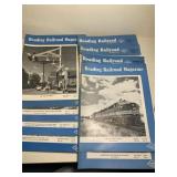 10 Reading Railroad Magazines Aug 1954, May, Oct,