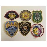 Lot of 6 Vintage Police Patches