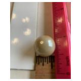 Vintage Beige swirl opaque cream marble 1/2"