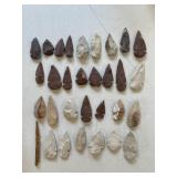 30 Arrowheads and 1 Harpoon Arrow