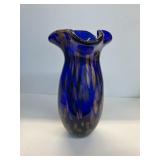 Cobalt heavy vase