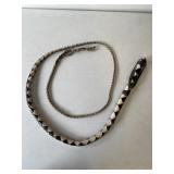 Black and White Bull whip