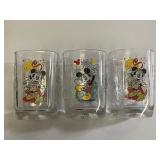 3 Vintage Mickey Mouse Glasses