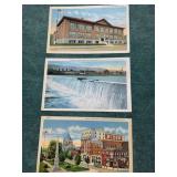 3 Area Old Postcards Beaver Falls HS Down Between