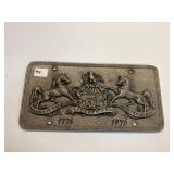 Bicentennial License Plate