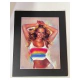 Mariah Carrie Painting Print Matted (20ï¿½ x 16ï¿½)
