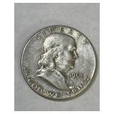 1953 S Franklin Silver Half Dollar