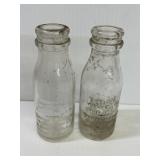 ANTIQUE lot of 2 Edison lube bottle