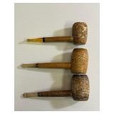 Lot of 3 Vintage Corn Cob Pipes