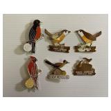 6 Vintage Lions Club Pins (1970s / 1980s)