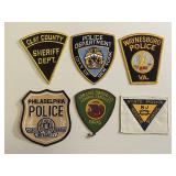 6 Vintage Police Patches