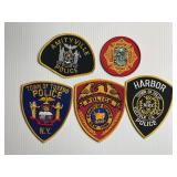 Lot of 5 Vintage Police Patches