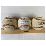 3-Official Major league Baseballs
