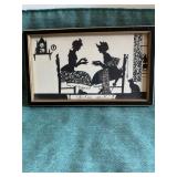 Vintage Ladies at Tea Silhouette Portrait Buckbee