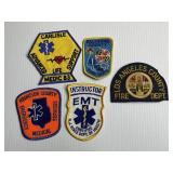 Lot of 5 Vintage Fire Dept. / EMS Patches