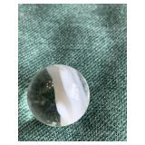 White Cat-Eyed Marble 1"