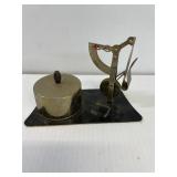POSTAL SCALE AND STAMP DISPENSER