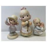 3 precious moments figurines