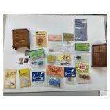 Box of Dollhouse furniture and Accessories