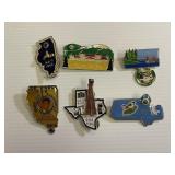 Lot of 5 Lions Club Bird Pins