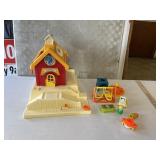 Fisher price school house and accessories
