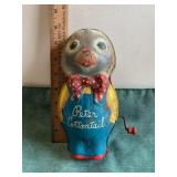 Peter Cottontail Metal Windup Toy Mattel