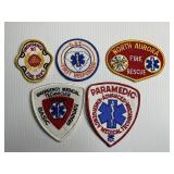 Lot of 5 Vintage Fire Dept. / EMS Patches