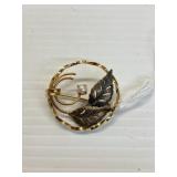 14K GF CR BROOCH PIN