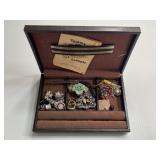 Vintage Jewelry Box Full of Jewelry