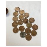 35 Wheat Pennies from the 50