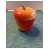 Golden Apple Jar w/ lid Vintage