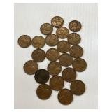 Forty Wheat Pennies From the 30