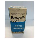 METRONOME SETH THOMAS 1103 WALNUT IN BOX
