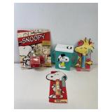 Snoopy Wind up, juice box holder and lip balm