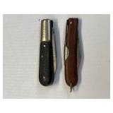 Two Old Knives Barlow the Ideal Okari From Germany