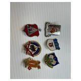 Lot of 6 ROTC Army Pins