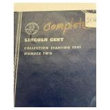 Lincoln Cent Book 1941 to 1975 Complete Set