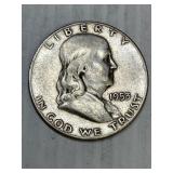 1953 S  Franklin Silver Half Dollar